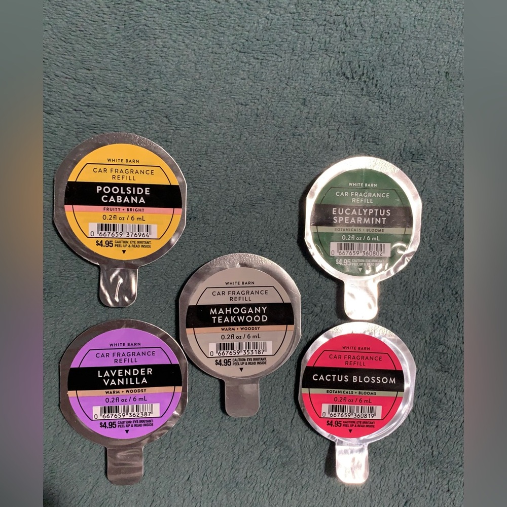 (5) White Barn Bath & Bodyworks Car Fragrance Refill